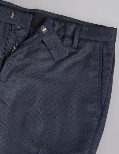 Image of Arvind AD Slim Fit Smart Flex Trousers