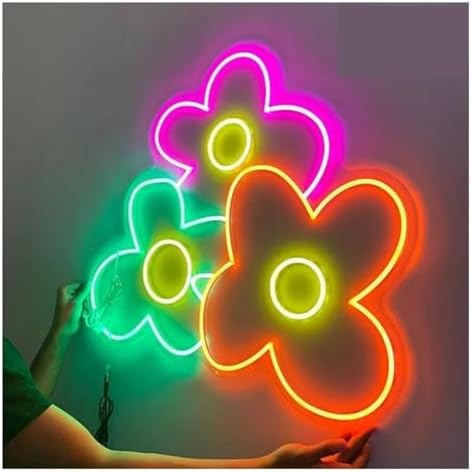 Neon Light Decoration Flowers LED Multicolor Lights for Home Room Wall Party Wedding Shop Decor Your Favorite image 4