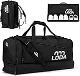 LODA Team (68L) - Sporttasche mit Schuhfach, Nassfach, Rucksackfunktion & Wertsachenfach - Perfekte Fußball-, Handball-, Trainings-, oder Fitnesstasche - Tasche für Sport, Reisen & Freizeit