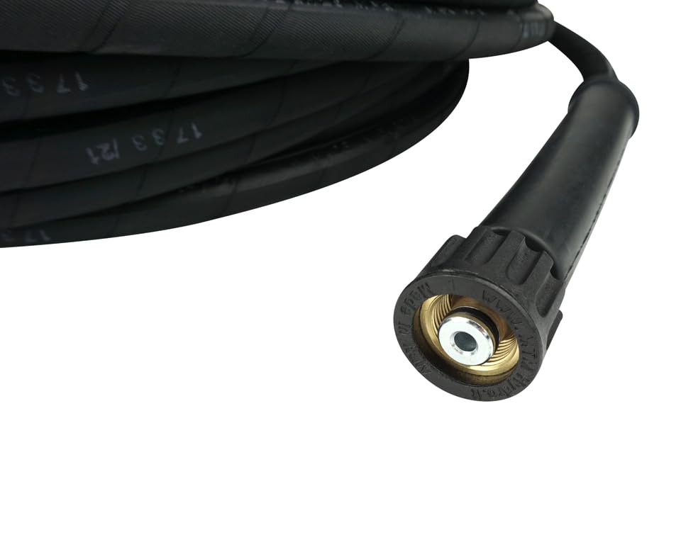 Profi Hochdruckschlauch | für Kärcher Kränzle Hochdruckreiniger | bis 250 bar | 35m Länge 8DN/7,9mm | flexibel und witterungsbeständig | M22x1,5 IG x M22x1,5 IG | Schlauch