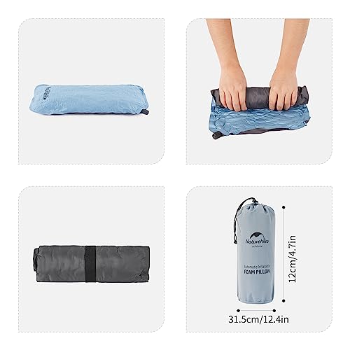 Naturehike Portable Automatic Inflatable Camping Pillow with Storage Bag Inflate Quickly For Neck and Waist Support Ergonomic Travel Pillow Suitable for Camping/Traveling/Hiking/Backpacking - Image 3