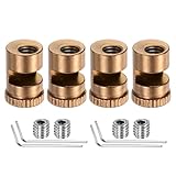 QUARKZMAN 4 Set Daumenstütze 2.5mm Edelstahl Faltmesser Daumenstützen Ersatz Messer Klingen Zubehör Mit Sechskantschlüssel Für Buck 110 Automatische Andere EDC Taschenmesser Roségold