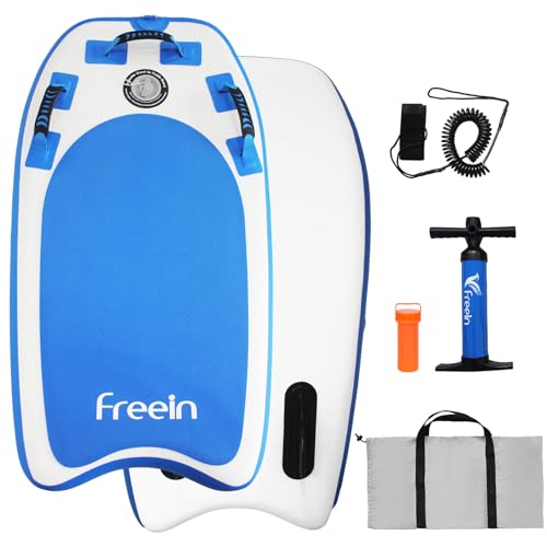 Freein Body Board Inflatable, Surfboards BodyBoards for Beach River, Foldable Design for Easy Storage and Transport Anywhere