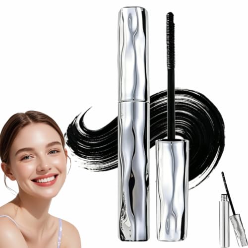 Zonoroy Mascara Dulorantocosh Waterproof Fiber Mascara Curling Silver Stick Mascara Volume & Length Without Clumping for Dramatic Moments Steel Tube Mascara Wand Curling Eyelash Iron