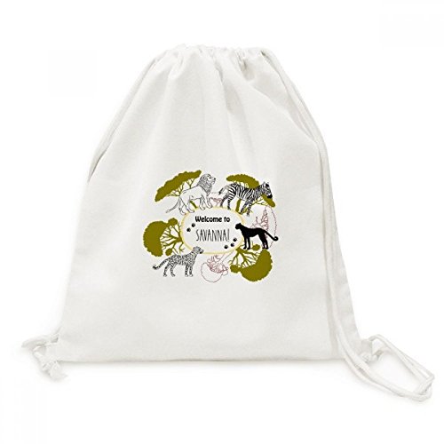 Sac en toile faune africaine pour emporter un parfum d'évasion partout