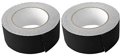 Rockville (2) Rolls Pro Audio/Stage Wire Rock Gaff Black Gaffers Tape 2