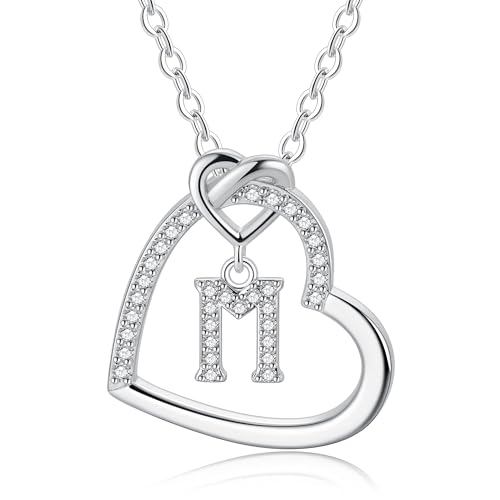 TINGN Kette Damen - Kette Silber 925 Damen Herz Ketten Silber...