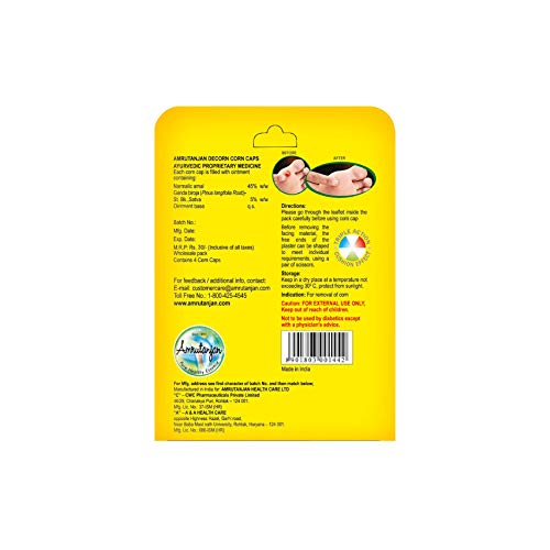 AMRUTANJAN DECORN CORN CAPS - PACK OF 10