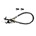 B&M 30287 Throttle Valve/Kickdown Cable, Silver/Black