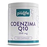 Coenzima Q10 200mg PiùLife – 1 al giorno – CoQ10 da Ubiquinone, Antiossidante Antiage, Integratore Pelle e Sistema Immunitario – Energia Contro i Radicali Liberi – Coenzyme Q10 120 Capsule