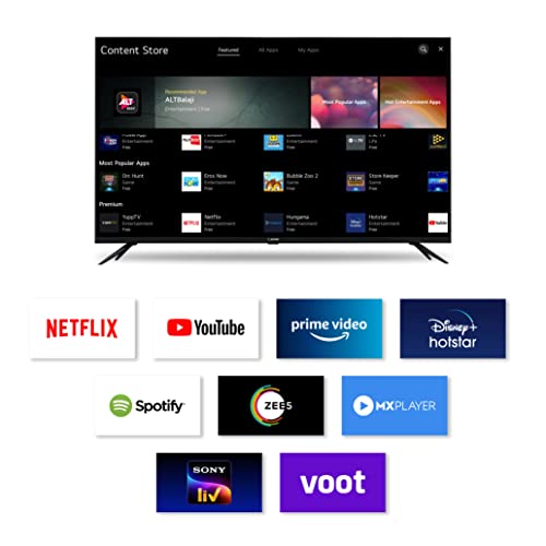 Image of Beston 109 cm (43 inches) 4K Ultra HD Smart LED TV BS43UW1 (Black) (2022 Model) | Powered by WebOS