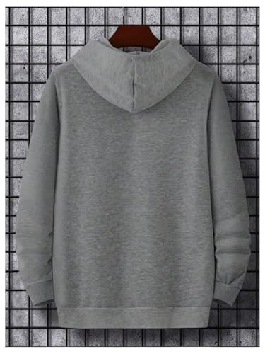 SOLY HUX Men's Letter Graphic Hoodies Drawstring Long Sleeve Oversized Sweatshirt Loose Pullover Top2