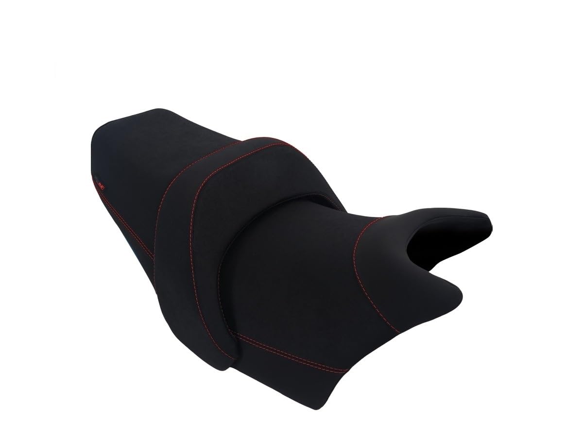 Housse de selle compatible Yamaha V-Max 1200 1985-2007 moto noire coutures