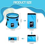 Tessco for you 6 Pcs 5 Gallon Collapsible Bucket with Handle, 5 Colors - Image 2