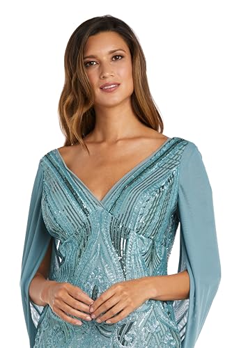 Image of R&M Richards Women's Long Off Shoulder Formal Dress W /Rhinestone Straps, Sweetheart Neckline & Side Slit