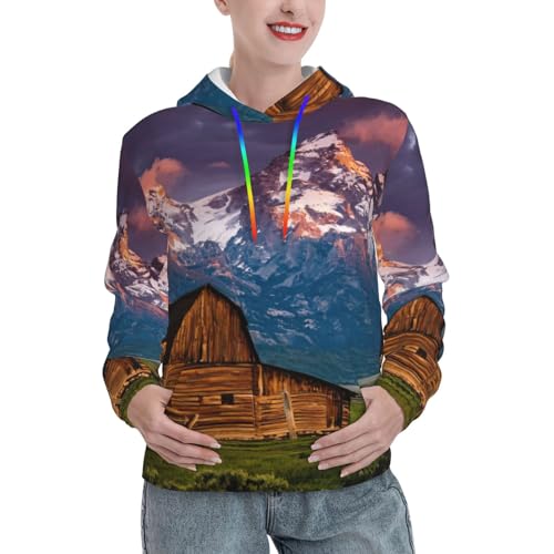 Sweat à capuche graphique cadeau d'automne femme motif parc national tendance