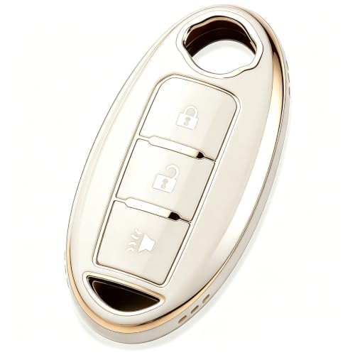 Image of Key Fob Cover Fit for Nissan Altima Rogue Sentra Pathfinder Frontier Maxima Titan Armada Versa Smart Key