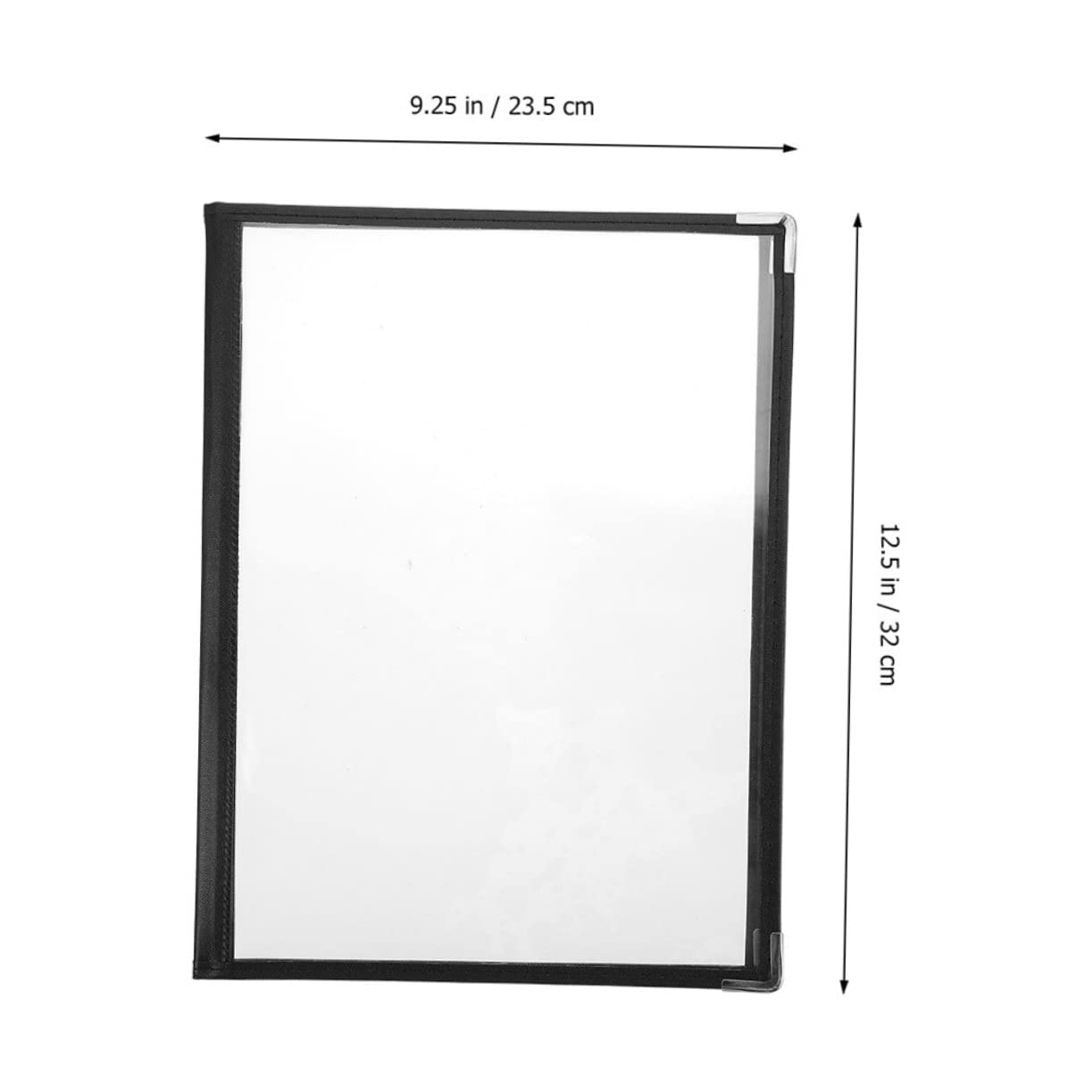 DECHOUS 2pcs Menu Transparent Folder Planner Binder Coffee Accessories Recipe Menu Covers Single Page Menu Sleeves Clear Menu Cover Leather Binder Food Menu Cover Loose Leaf Bookend PVC A4