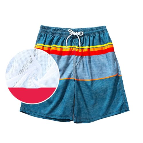 Loose Plus Size Shorts, Quick Drying Big Shorts, 5-inch Flat Angle Beach Pants, Swimming Trunks for Men3