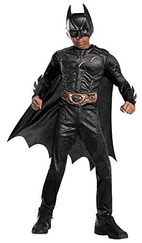 RUBIE'S DC Officiel - BATMAN DARK KNIGHT - Déguisement de Luxe pour Enfants - Taille 5-6 ans - Costume avec Combinaison à Manches Longues, Cape et Masque