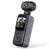 Tauboly 2K Vlog Kamera Körperkamera mit APP-Steuerung Pocket Cam mit 8 Stunden Akkulaufzeit Handheld POV Kameras für Outdoor Sport Reisen