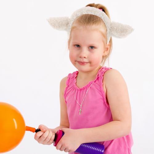 TOPPERFUN Plüsch Schäfchen Ohr Haarreif mit Weichen Lammohren Dehnbares Stirnband für Mädchen und Frauen Niedliches Cartoon schaf Stirnband für Cosplay Party und Alltag Bequeme Passform
