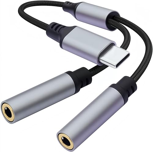 Pastall USB C - �f���A�� 3.5mm ���X �w�b�h�t�H���X�v���b�^�[ USB C - 3.5mm�X�v���b�^�[ iPhone 17 16 15 Galaxy S25 S24 S23 S22 Plus Pro Max Ultra Pixel i