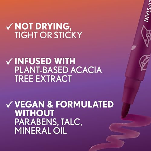 Covergirl Outlast Lipstain, 91 Extra Witchy, Smooth Application, Precise Pen-Like Tip, Transfer-Proof, Satin Stained Finish, Vegan Formula, 0.06oz - image 4