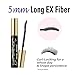 HEROINE MAKE by KISSME Waterproof Mascara Black | Tubing Mascara Volume and Length by Defining Fiber for Long and Curl Eye Makeup for Women, Made in Japan, Black, 1 EA