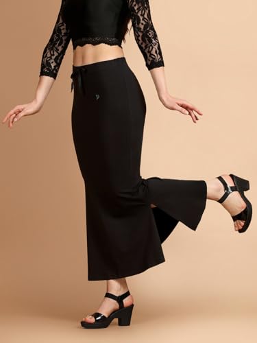 Image of TWIN BIRDS Saree Sculptor Shapewear for Women | Super Soft Cotton Elastane Saree Petticoat Skirt | Stretchable & Comfortable Saree Shaper
