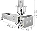 RKUVPAE Commercial Automatic Donut Making Machine, Single Row Auto Doughnut Maker, 7L Hopper Donut Maker with 3 Sizes Molds, Doughnut Fryer, 304 Stainless Steel