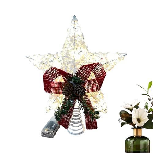 Estrella de Navidad iluminada ideal como adorno de vísperas y fiestas de Año Nuevo 2