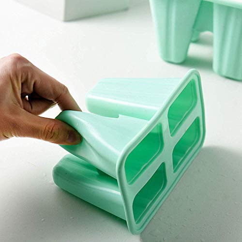 Popsicle Molds 4 Pieces Silicone Ice Pop Molds BPA Free Popsicle Mold Reusable Easy Release Ice Pop Maker