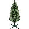 Small Christmas Tree, 3FT Artificial Tabletop Mini Christmas Tree for Office, Desk, Indoor, Outdoor, Holiday Xmas Party Decoration, Not Pre-lit Lights, Easy Assembly, Green