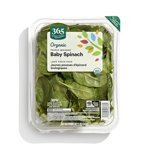365 By Whole Foods Market, Organic Baby Spinach Salad, 5 Ounce