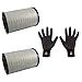 Produktbild 2x FEBI BILSTEIN Luftfilter Air Filter 10845 + 1x Brünte Montagehandschuhe Feingrip Gr.9/L