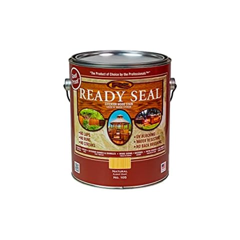 1 gal Ready Seal 105 Natural (Light Oak) Exterior Stain and Sealer For Wood Cover