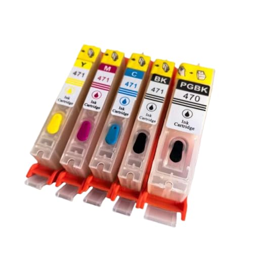 Cartouche d'encre PGI-470 CLI-471 rechargeable pour stopper le blocage puce sur TS6040