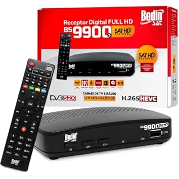 Receptor Digital Sat HD Regional Banda KU BS9900s Bedin