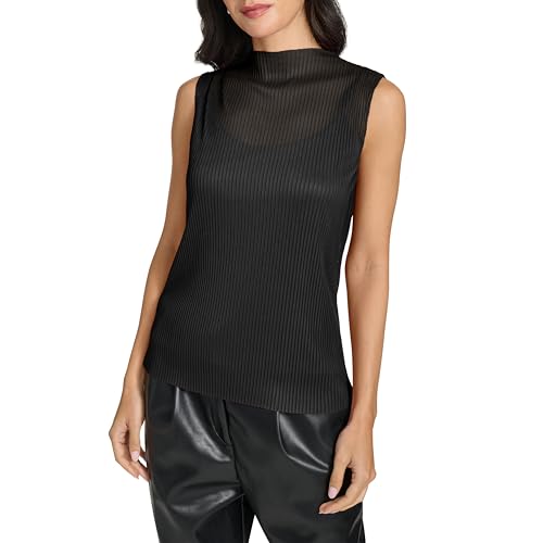 Calvin Klein Women's Sleeveless Mock Neck Top