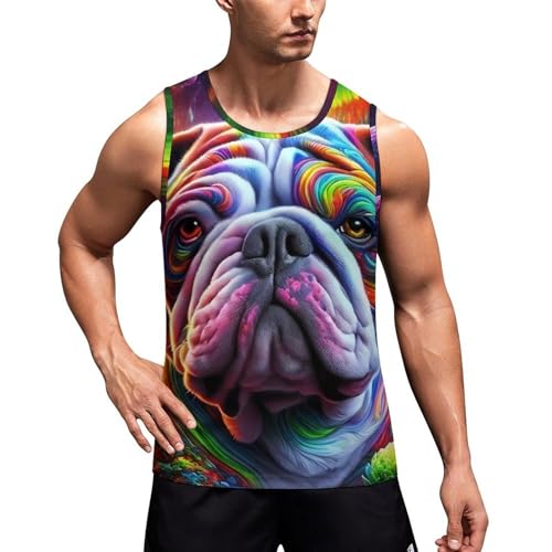 Men's Sleeveless Vest T-Shirts Summer Tank Tops Sportswear - Sweatproof