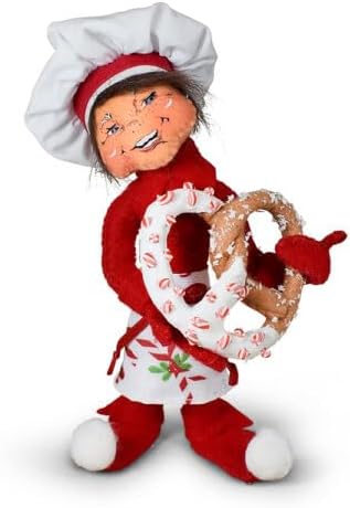 Annalee Candy Cane Lane Elf, 5 inch Collectible Figurine