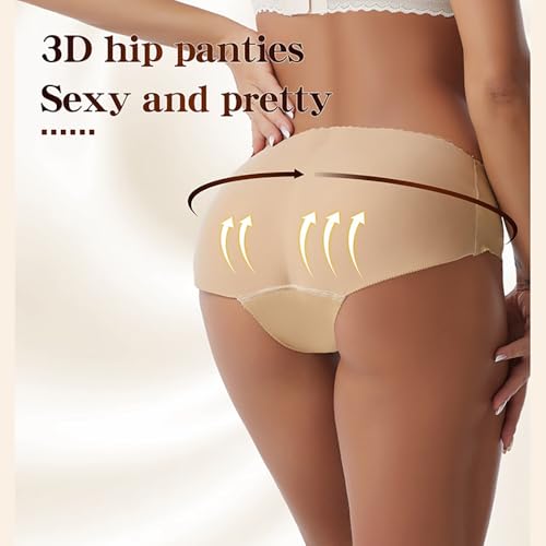 Image of Women's 2pcs Butt Lifter Padded Panties High Waisted Hip Enhancer Shapewear Seamless Control Boy Shorts