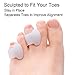 Welnove Gel Toe Separator, Pinky Toe Spacers, Little Toe Cushions for Preventing Rubbing & Relieve Pressure (Pack of 12)