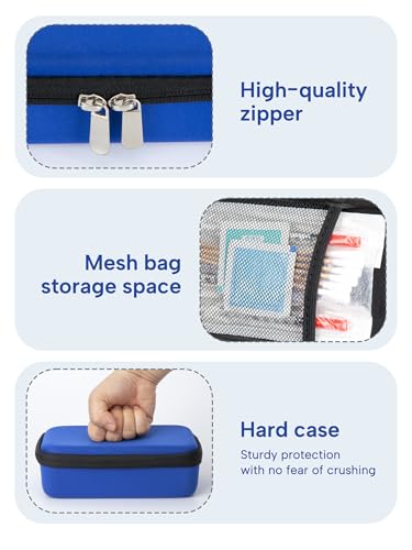 Image of YOUSHARES Insulin Vials Refrigerator Storage Case - 10ml Peptide Vial Protective Holder for Fridge, 18-Slots Diabetic Insulin Small Bottle Organizer Bag Compatible with U-100 Vials