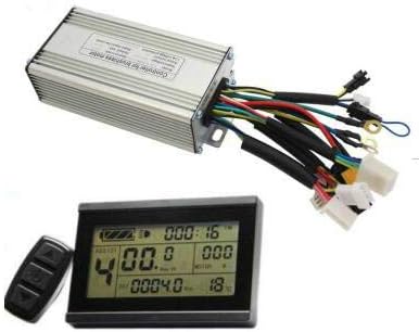 HALLOMOTOR Ebike 24V 36V 48V 500W Controller 25A Brushless with KT LCD3 Electric Bicycle Display Regenerative Reverse Function