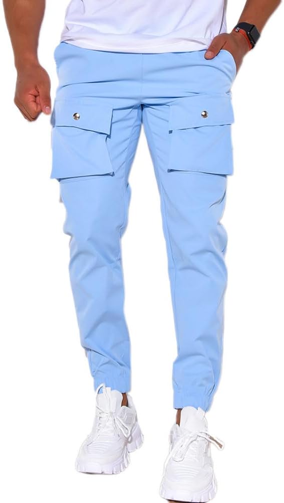 Pantalon De Jogging Homme Susenstone 2024 - Survêtement Décontracté Taille Élastique, 70% Coton, Pour Training, Sport, Daily
