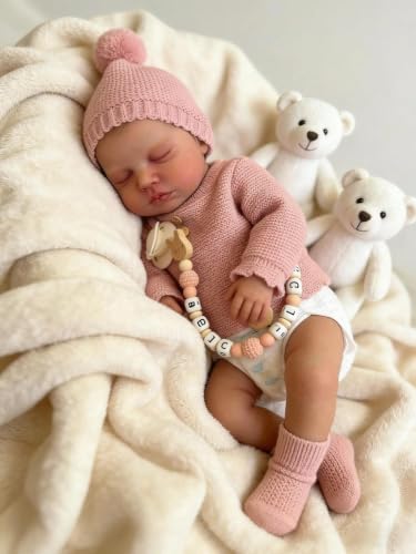 Muñeca Reborn Bebé Silicona Realista 20 Pulgadas miniatura 4