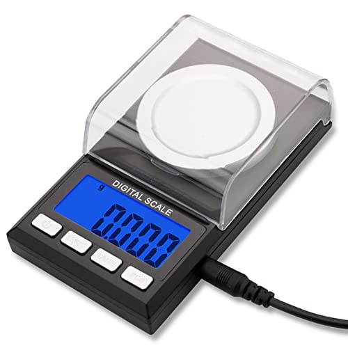 Báscula digital de precisión 0.001g para joyería y laboratorio miniatura 3