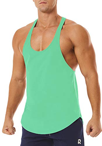 Image of Men's Workout Quick Dry Soft Gym Bodybuilding Stringer Tank Tops
